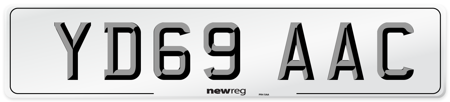 YD69 AAC Number Plate from New Reg